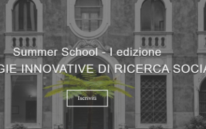 Summer School in Strategie innovative di Ricerca sociale